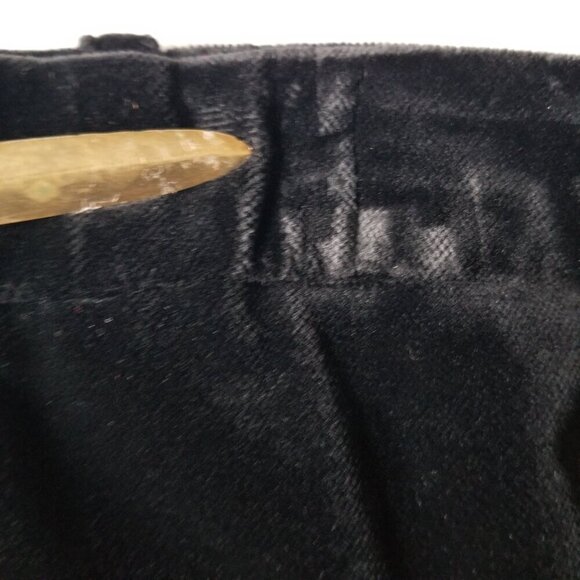 Vintage Givenchy En Plus 20W Womens A-Line Midi Velvet Skirt Goth WitchySplit - Picture 7 of 14